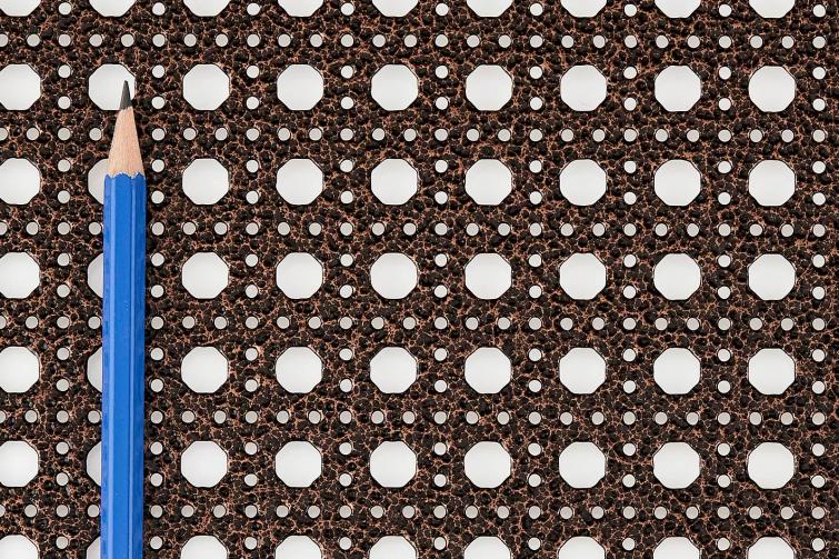 Ferrier Design Perforated
Pattern: Small Octagon Cane
Material: Mild Steel
Finish: PC Copper Vein Ferrier Design Perforated
Pattern: Small Octagon Cane
Material: Mild Steel
Finish: PC Copper Vein